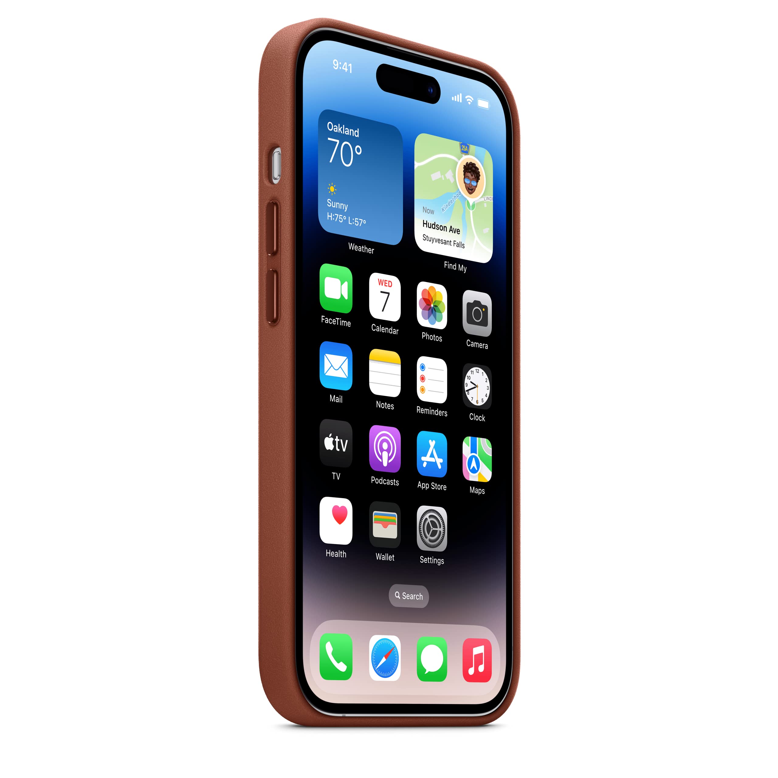 Apple iPhone 14 Pro Leder Hülle MagSafe Umbra
