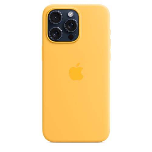 Apple iPhone 15 Pro Max Silikon Case MagSafe Warmgelb