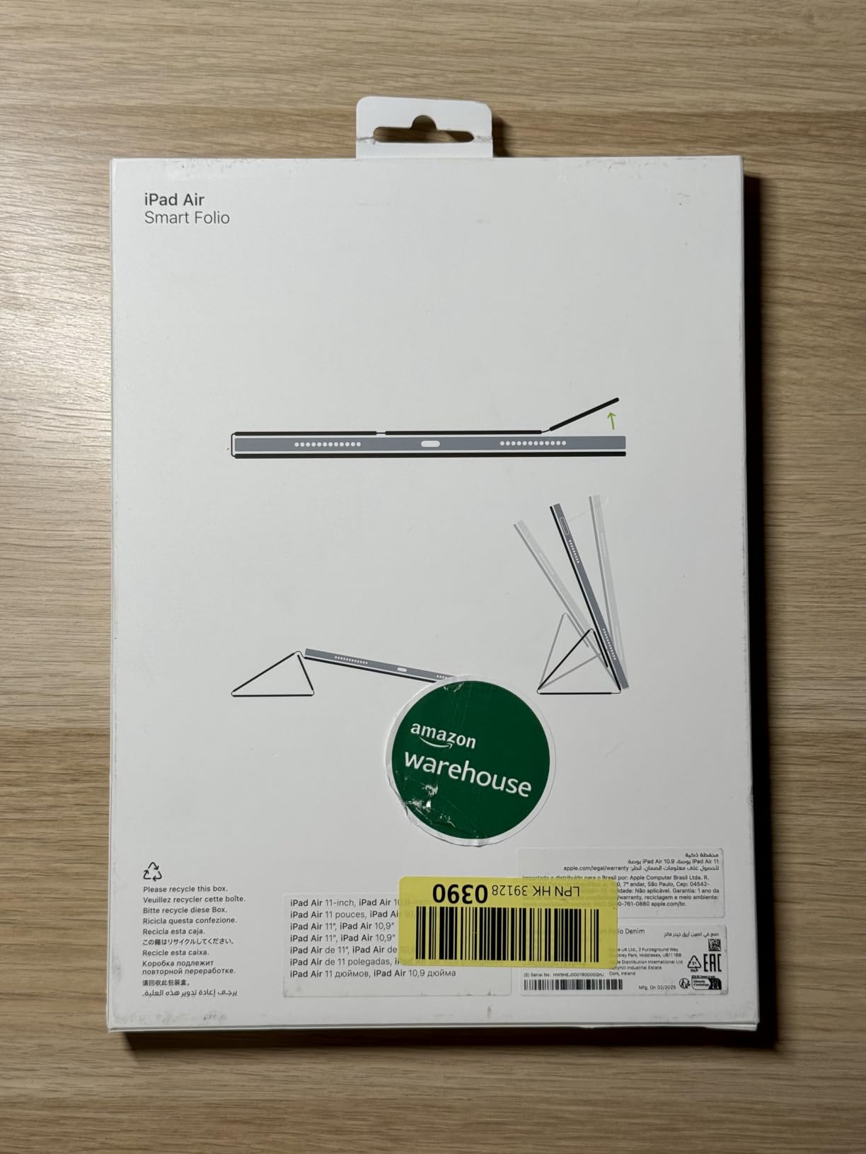 Apple Smart Folio 11 iPad Air M2 Hülle Salbei
