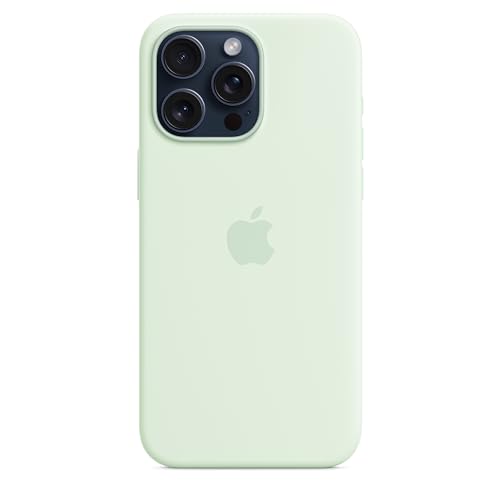 Apple iPhone 15 Pro Max Silikon Case MagSafe Blassmint