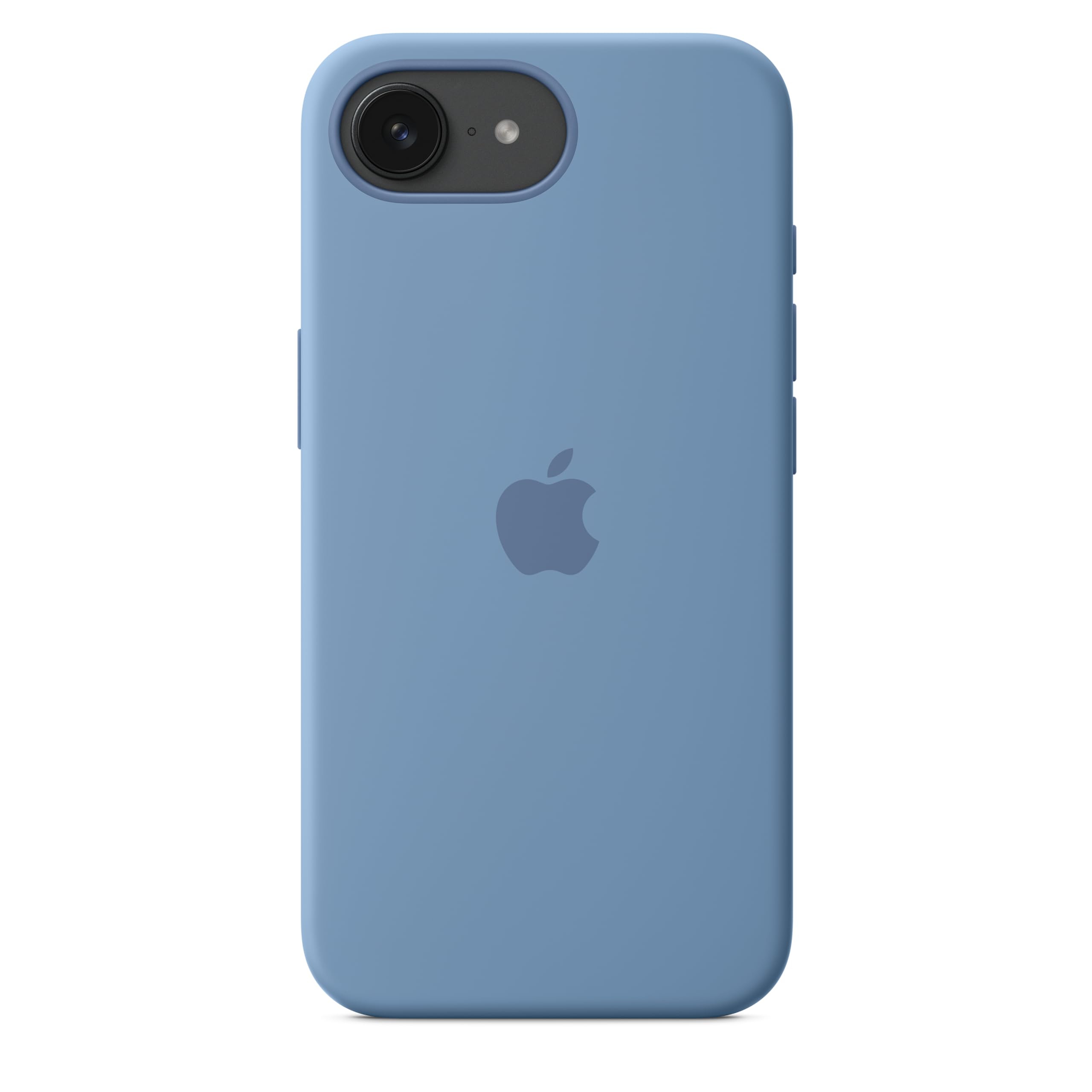 Apple iPhone 16e Silikon Case Hülle Winterblau