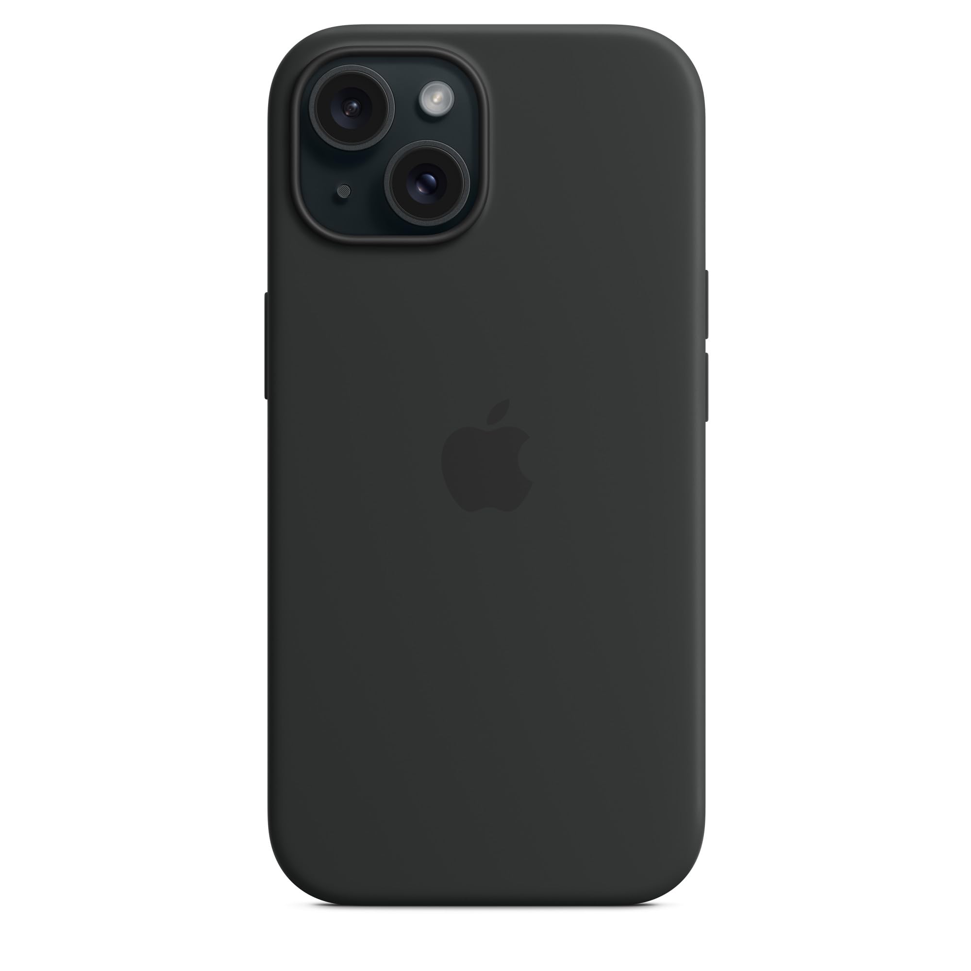 Apple iPhone 15 Silikon Case MagSafe Hülle Schwarz