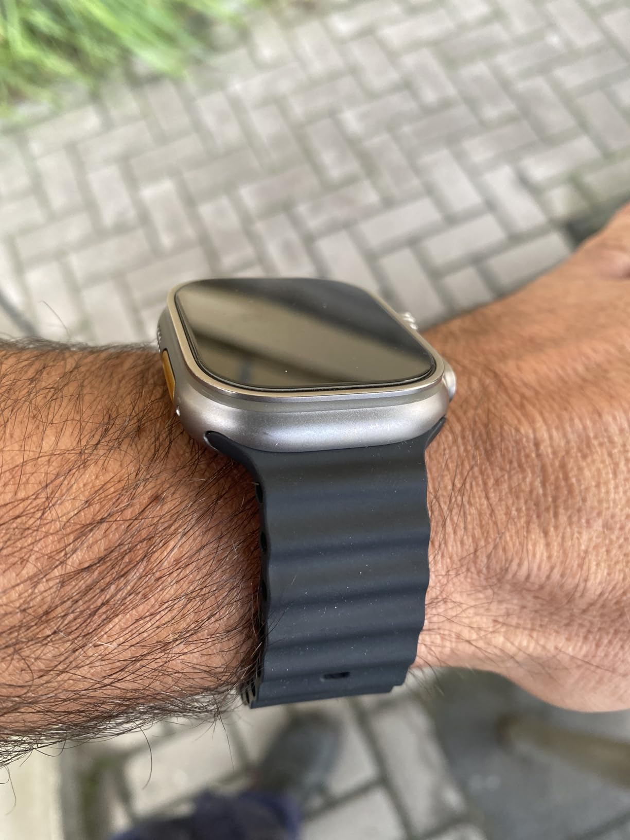 Apple Watch Ocean Band 49 mm Armband Kristallblau Elastomer