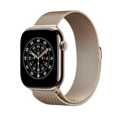 Apple Watch Milanaise Armband 46mm Gold M/L Magnet