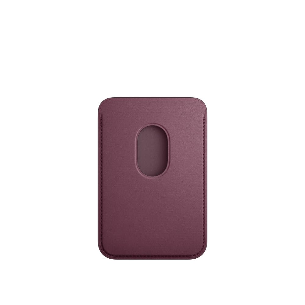 Apple iPhone Feingewebe Wallet mit MagSafe Kartenetui Mulberry