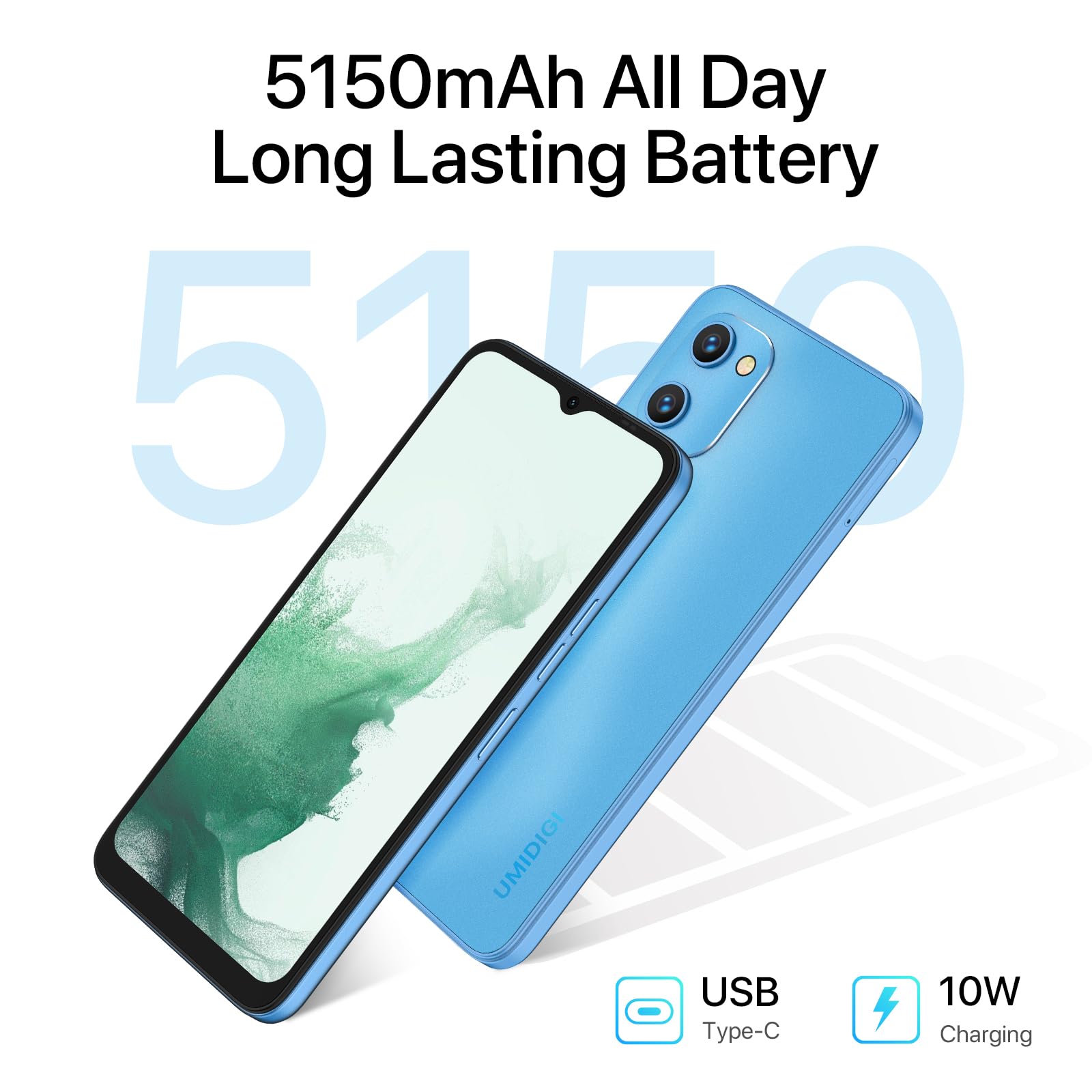 UMIDIGI G1 Plus Smartphone 32GB Android 13 Blau