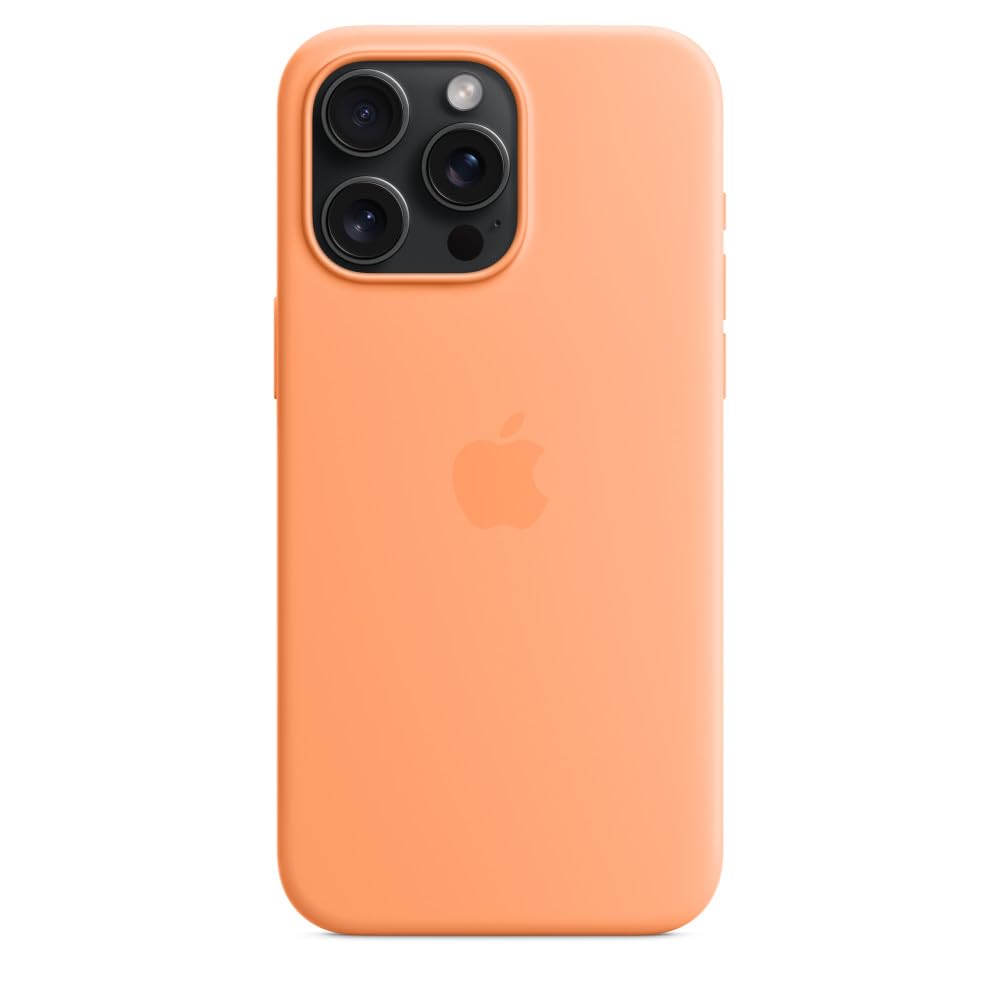 Apple iPhone 15 Pro Max Silikon Case Sorbet Orange MagSafe