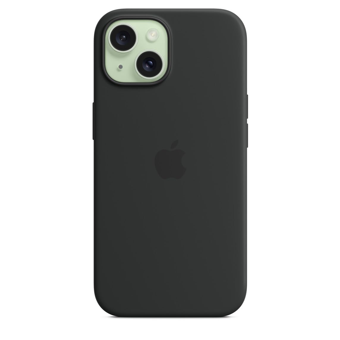 Apple iPhone 15 Silikon Case MagSafe Hülle Schwarz