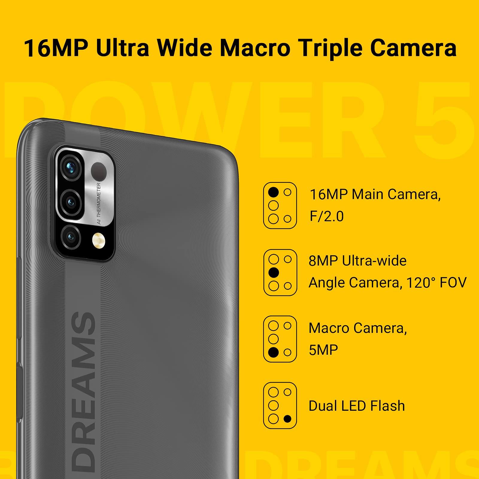Umidigi Power 5S Smartphone 3GB 64GB Schwarz 6150mAh