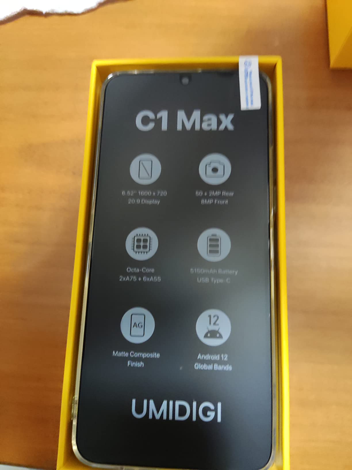 UMIDIGI C1 Max Smartphone 128GB Schwarz 50MP 5150mAh