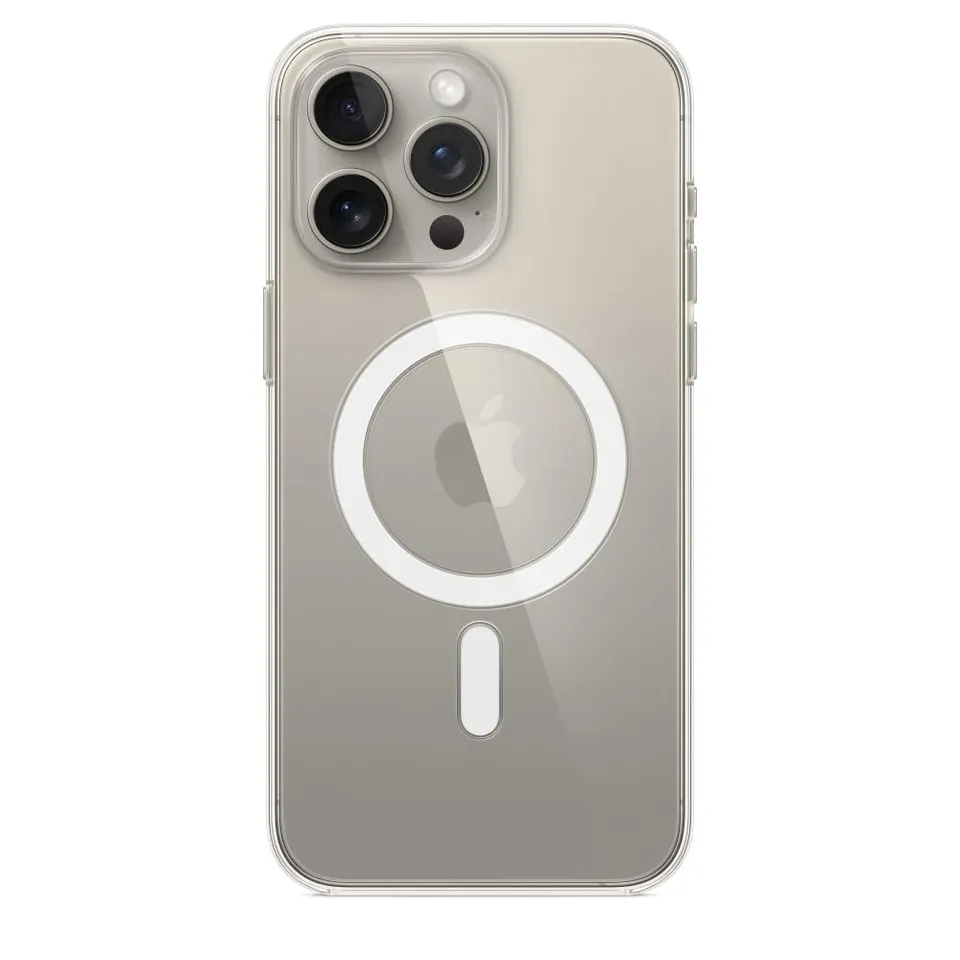 Apple iPhone 15 Pro Max Clear Case Hülle Transparent MagSafe