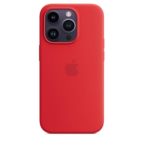 Apple iPhone 14 Pro Silikon Hülle MagSafe Rot
