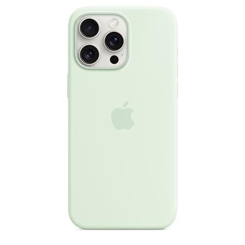 Apple iPhone 15 Pro Max Silikon Case MagSafe Blassmint
