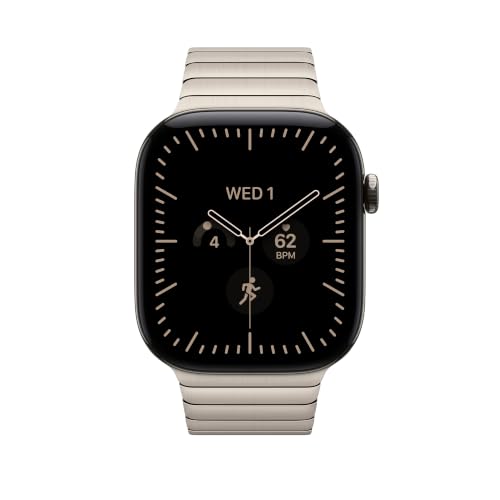 Apple Watch Gliederarmband 46 mm Armband Natur Edelstahl