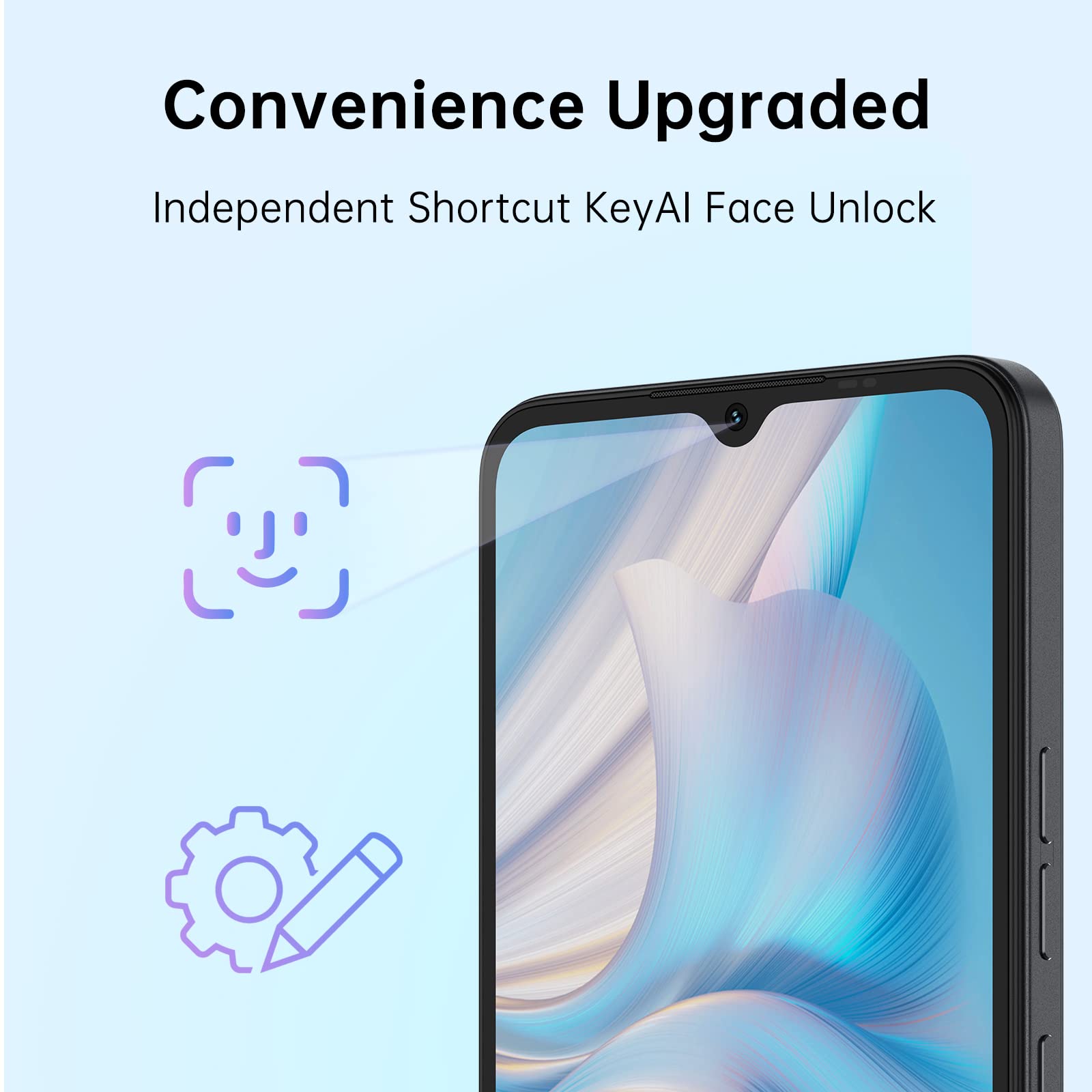 UMIDIGI G100A Smartphone 6,9" 8GB/128GB Schwarz 120Hz