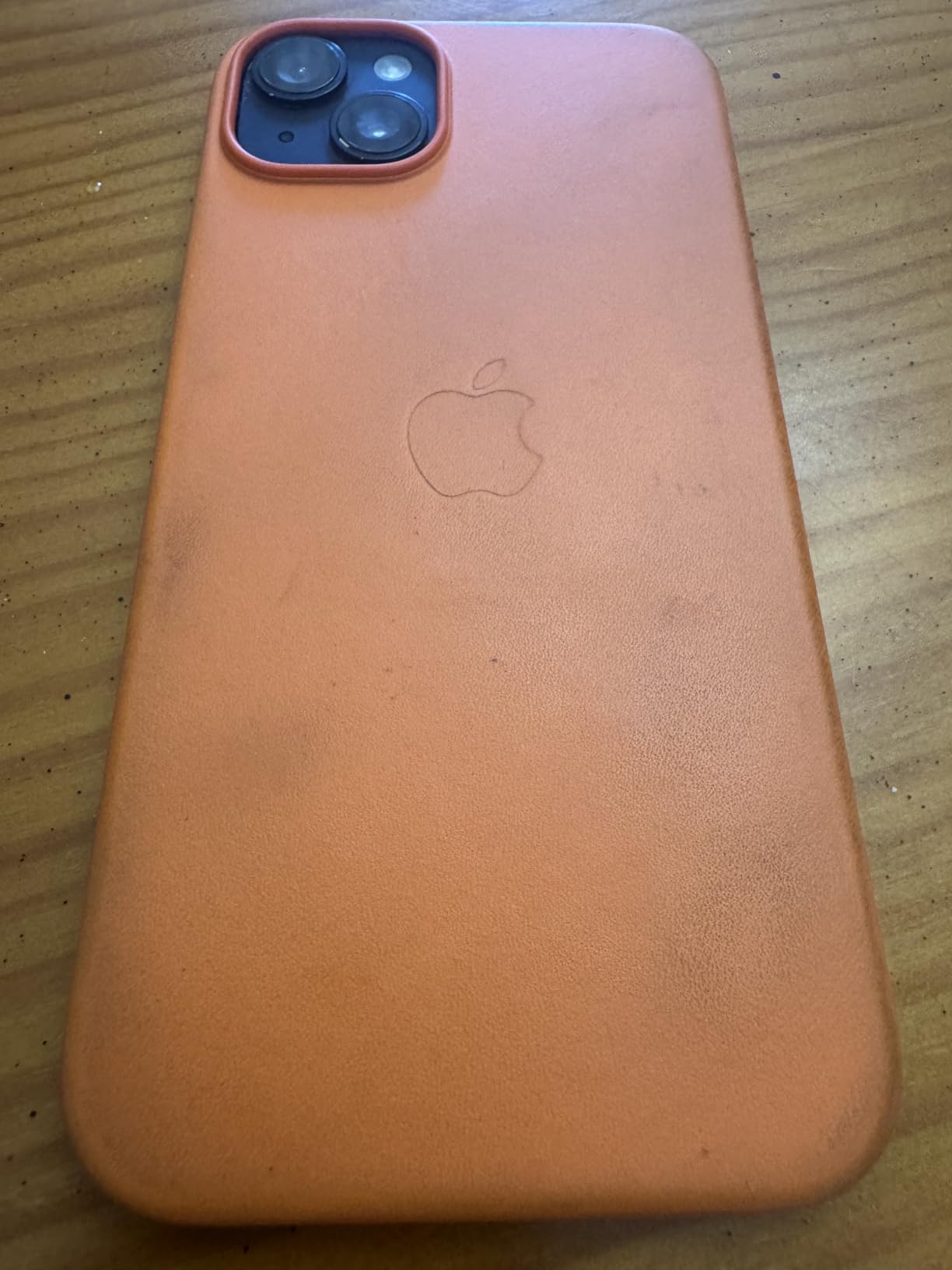 Apple iPhone 14 Plus Lederhülle MagSafe Orange