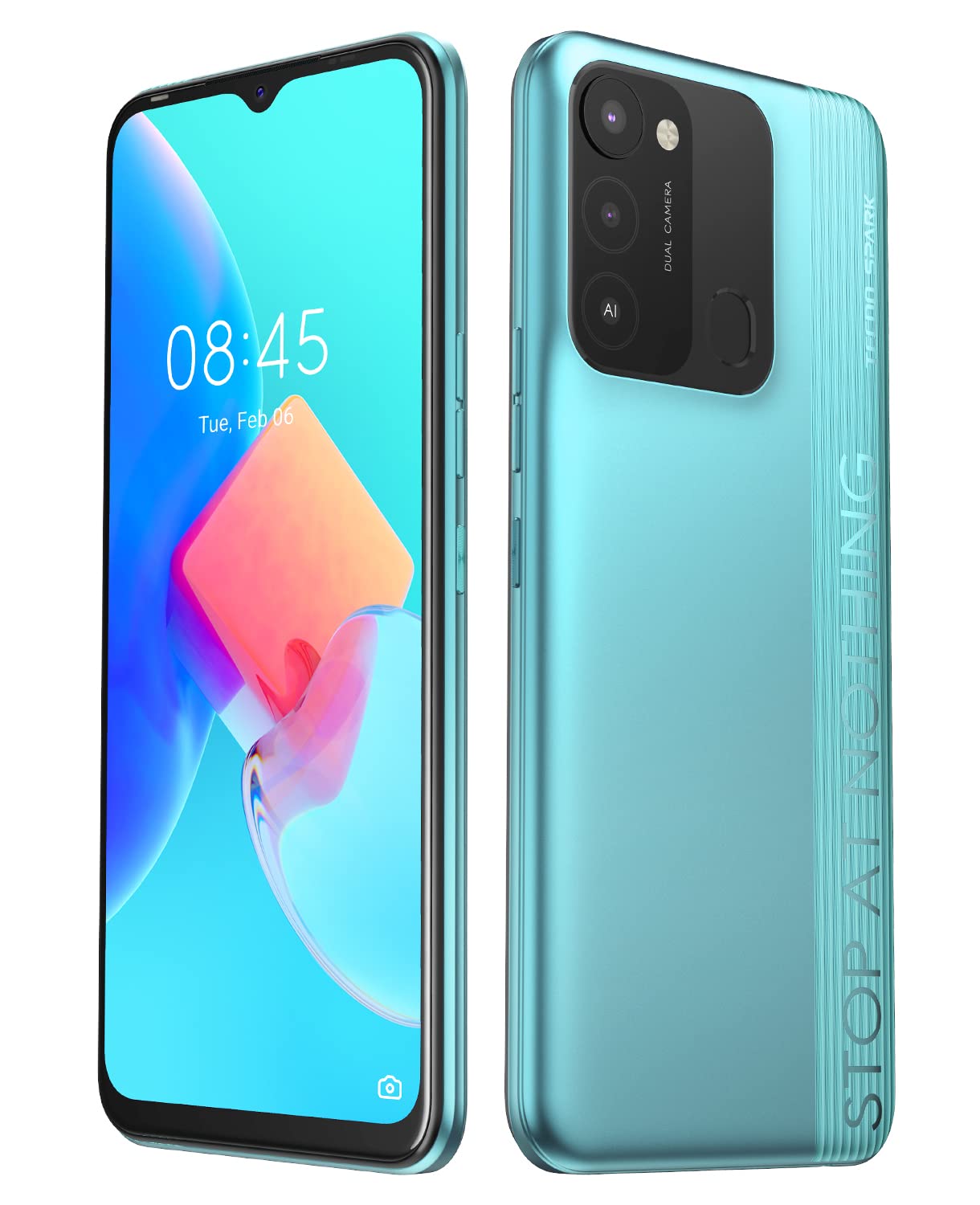 Tecno SPARK 8C Smartphone 4+128GB Cyan 5000 mAh