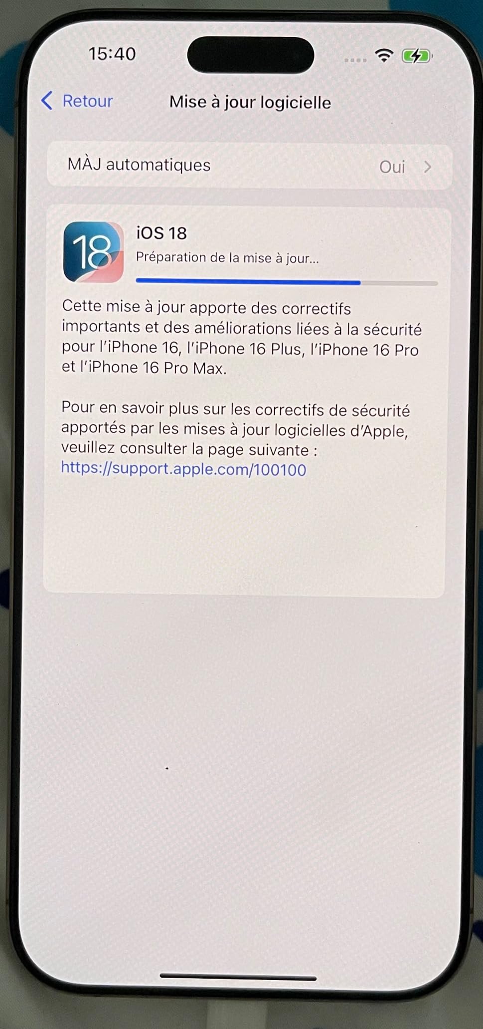 Apple iPhone 16 Pro Max Smartphone 1 TB Titan Weiß 5G