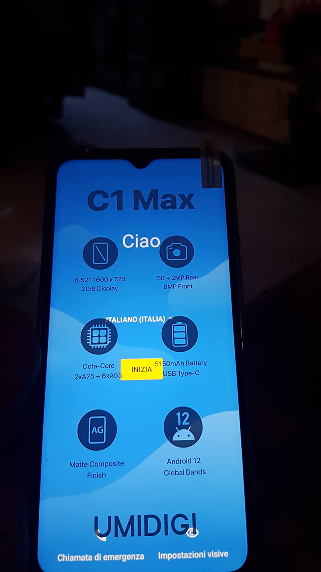 UMIDIGI C1 Max Smartphone 128GB Schwarz 50MP 5150mAh