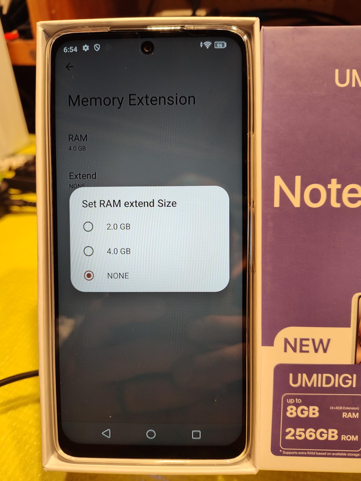 Umidigi Note 100A Smartphone 256GB Schwarz 120Hz