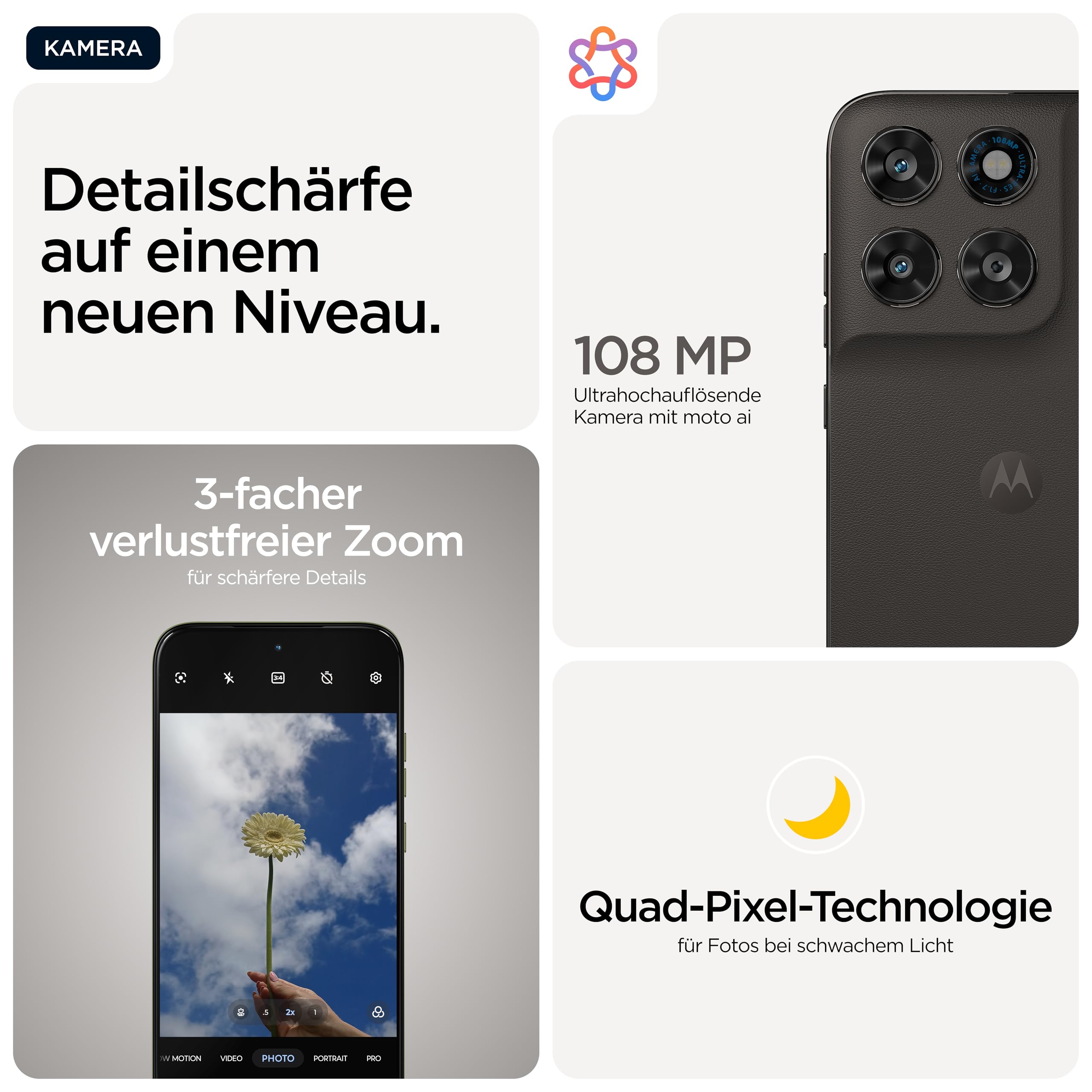 Motorola moto g77 5G Smartphone Black Olive 8+256GB 108MP
