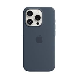 Apple iPhone 15 Pro Silikon Case Hellrosa mit MagSafe