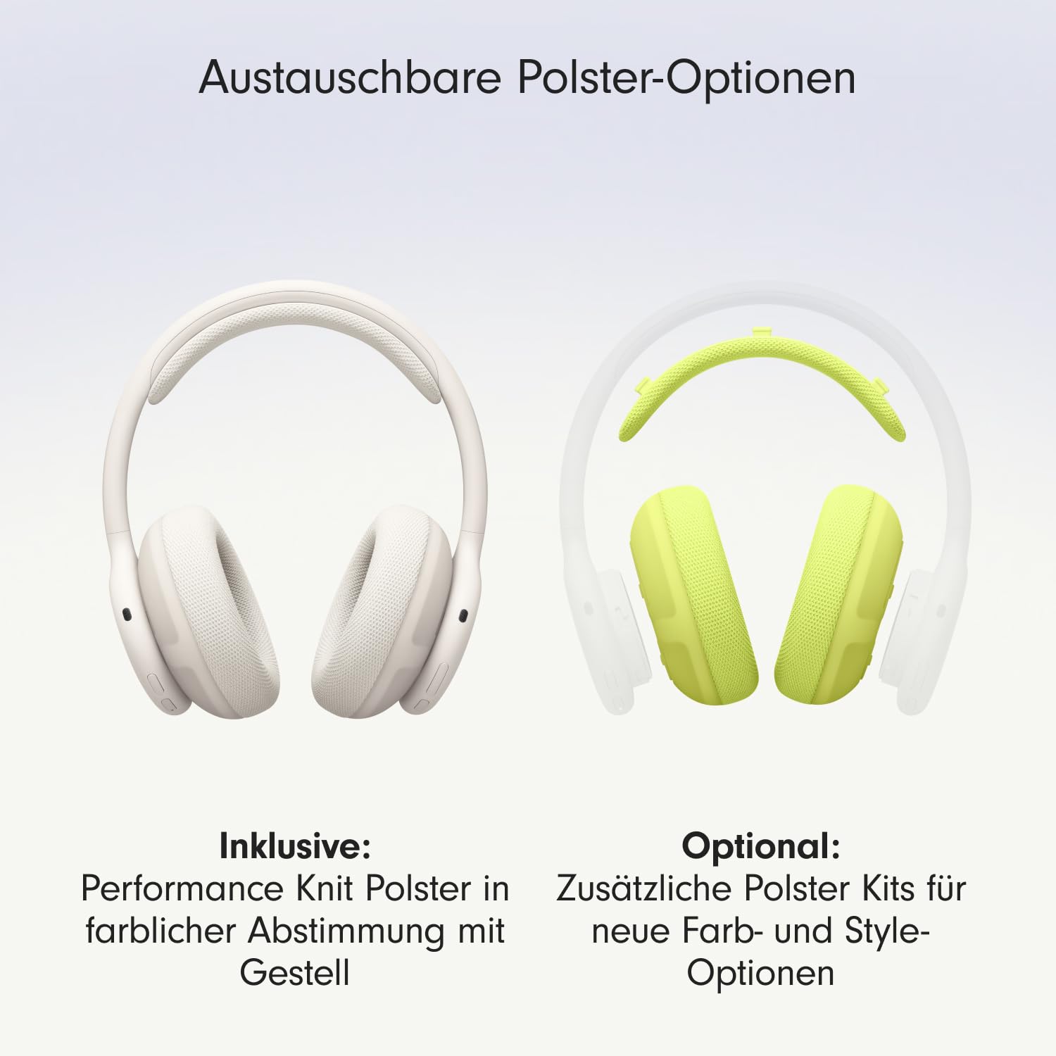 Beats 360 Over-Ear Kopfhörer ANC Wolke Strick-Polster