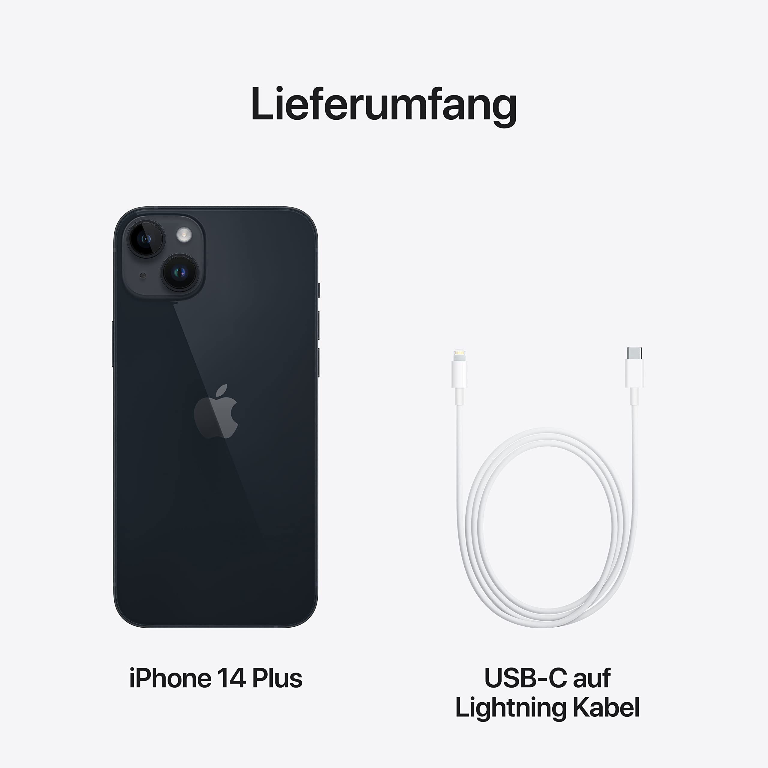 Apple iPhone 14 Plus Smartphone Mitternachtsblau 256 GB