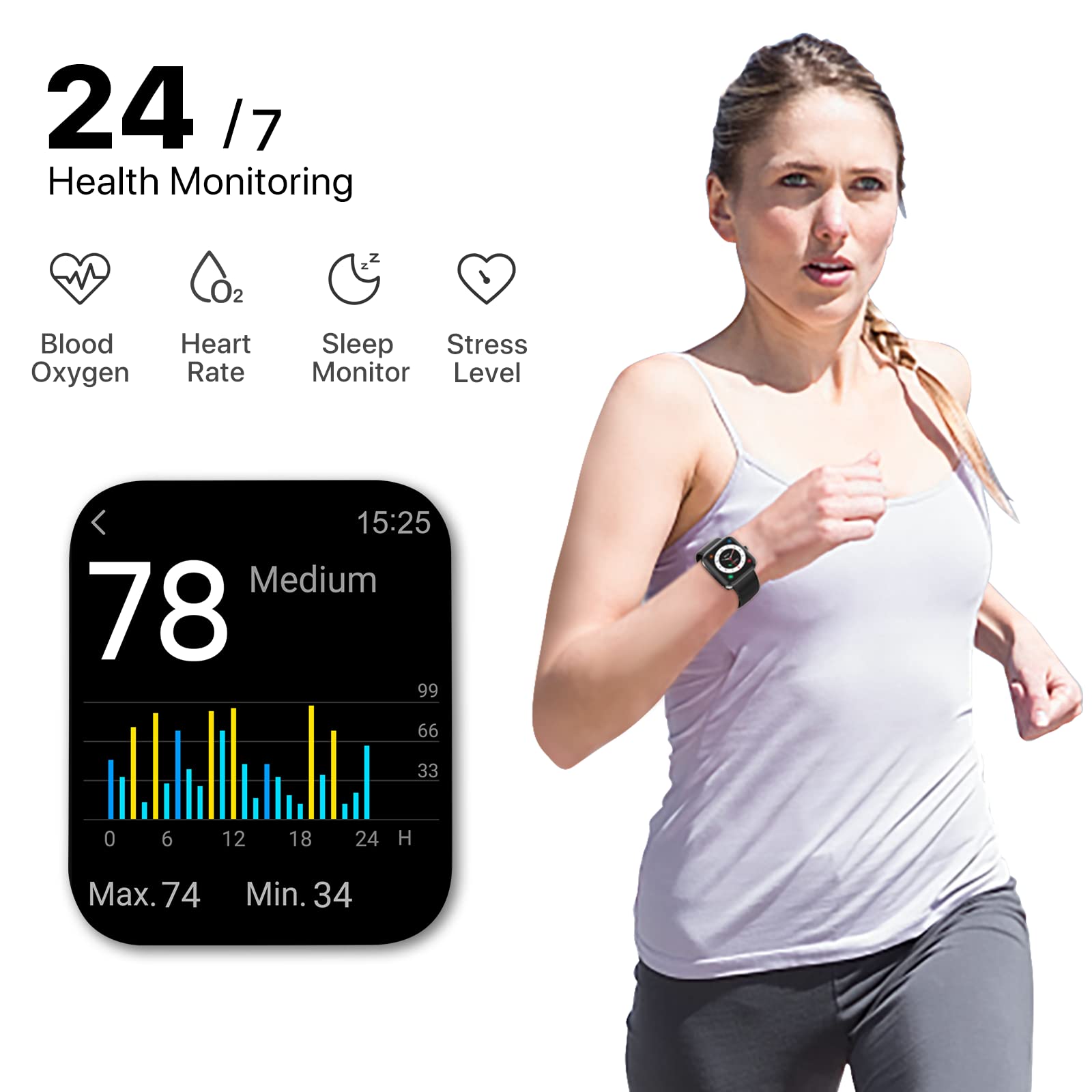 UMIDIGI UFit Pro Smartwatch 40mm Schwarz 5ATM