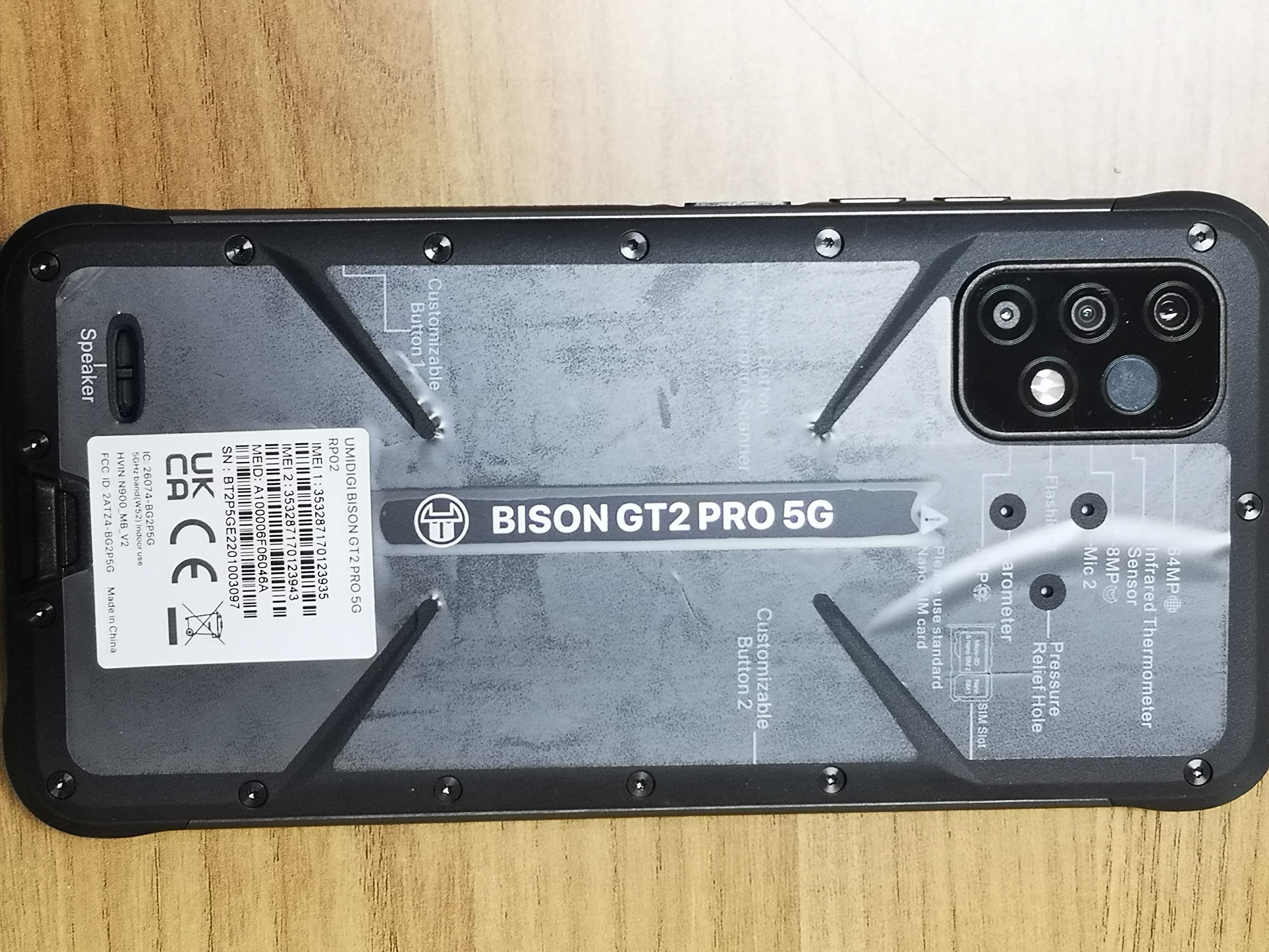 Umidigi Bison GT2 Pro 5G Smartphone 8GB 256GB Outdoor