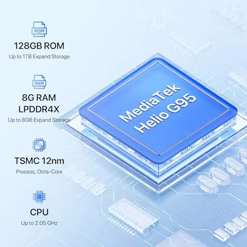 UMIDIGI A15T Smartphone 128GB Blau 6,7" NFC