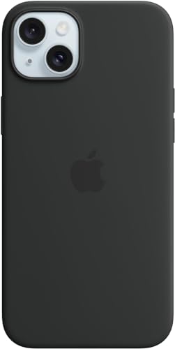 Apple iPhone 15 Plus Silikon Hülle MagSafe Schwarz