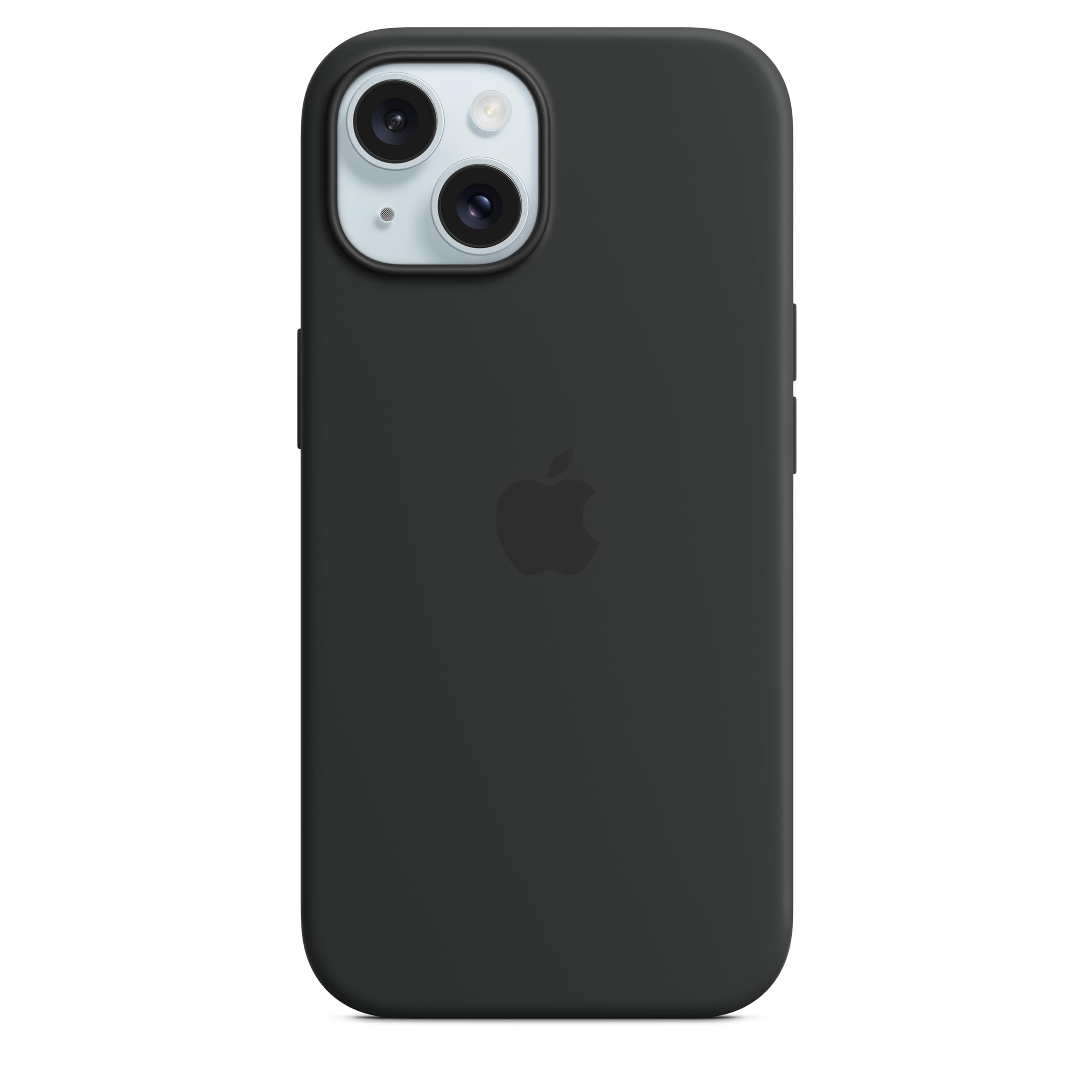 Apple iPhone 15 Silikon Case MagSafe Hülle Schwarz