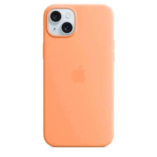 Apple iPhone 15 Plus Silikon Case Handyhülle Sorbet Orange