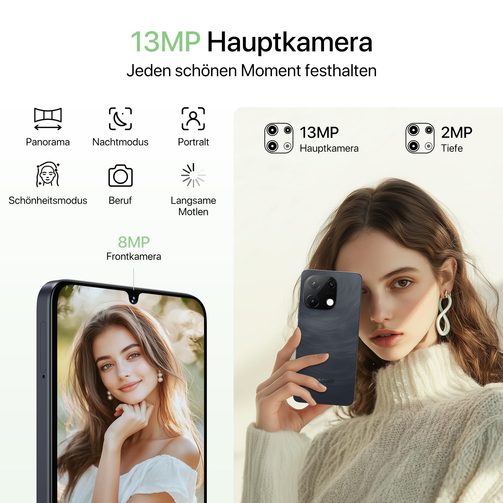 UMIDIGI G9T Smartphone 6,75 Zoll 8GB+128GB Dual-SIM