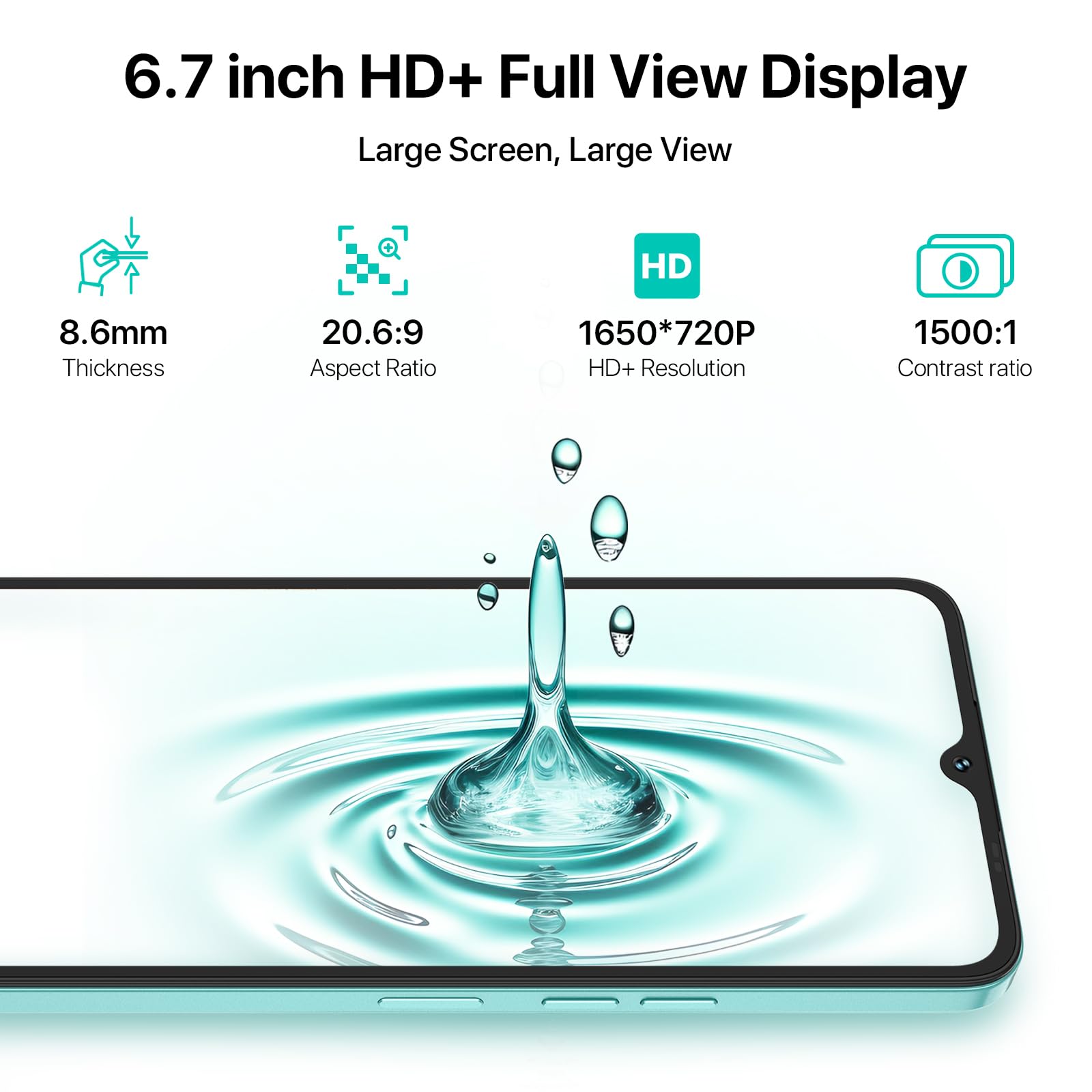 UMIDIGI A15 Smartphone 256GB 6,7 Zoll 64MP Purple