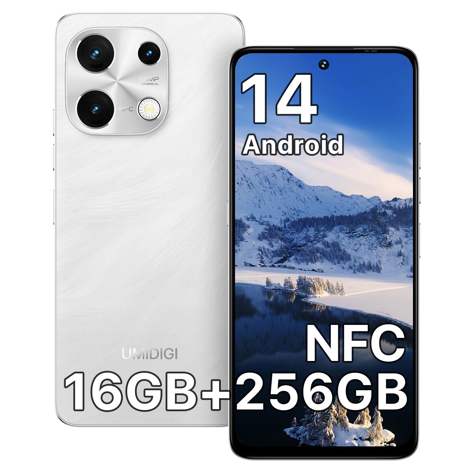 Umidigi Note 100 Smartphone 8GB 256GB 6,8" Schwarz