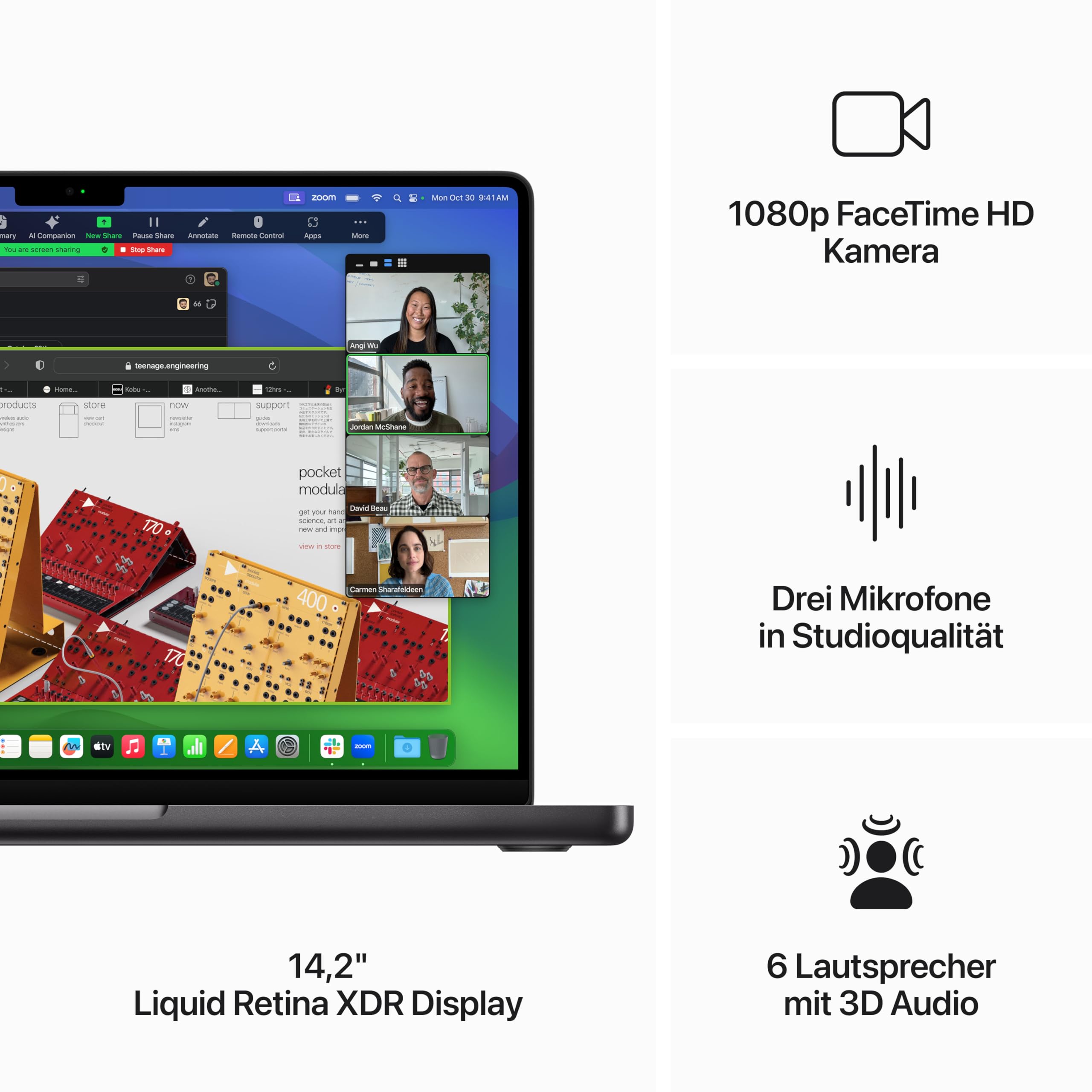 Apple MacBook Pro 14 M3 Max Laptop 36GB 1TB Schwarz