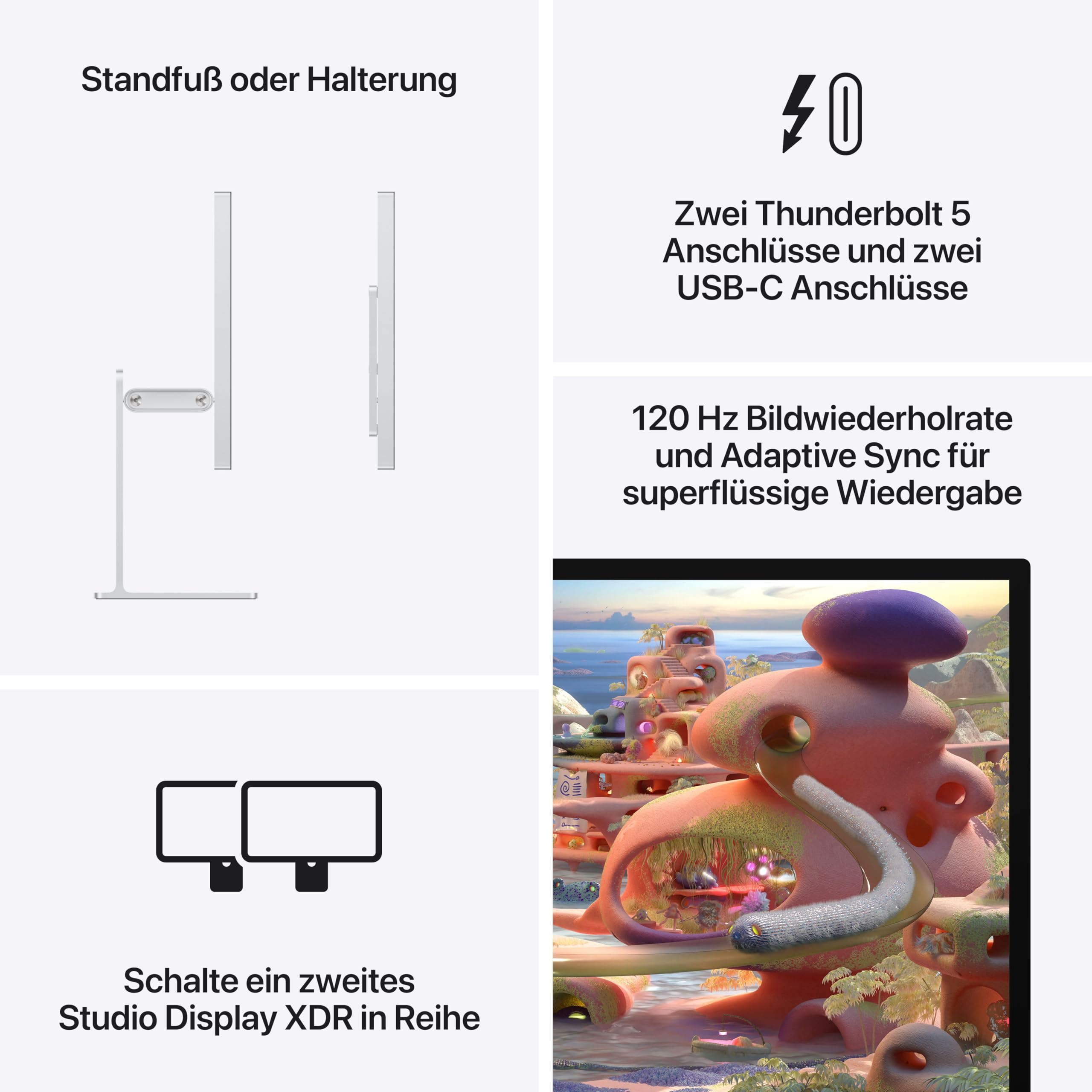 Apple Mac Studio Display XDR Monitor 27 Zoll 5K Nanotexturglas