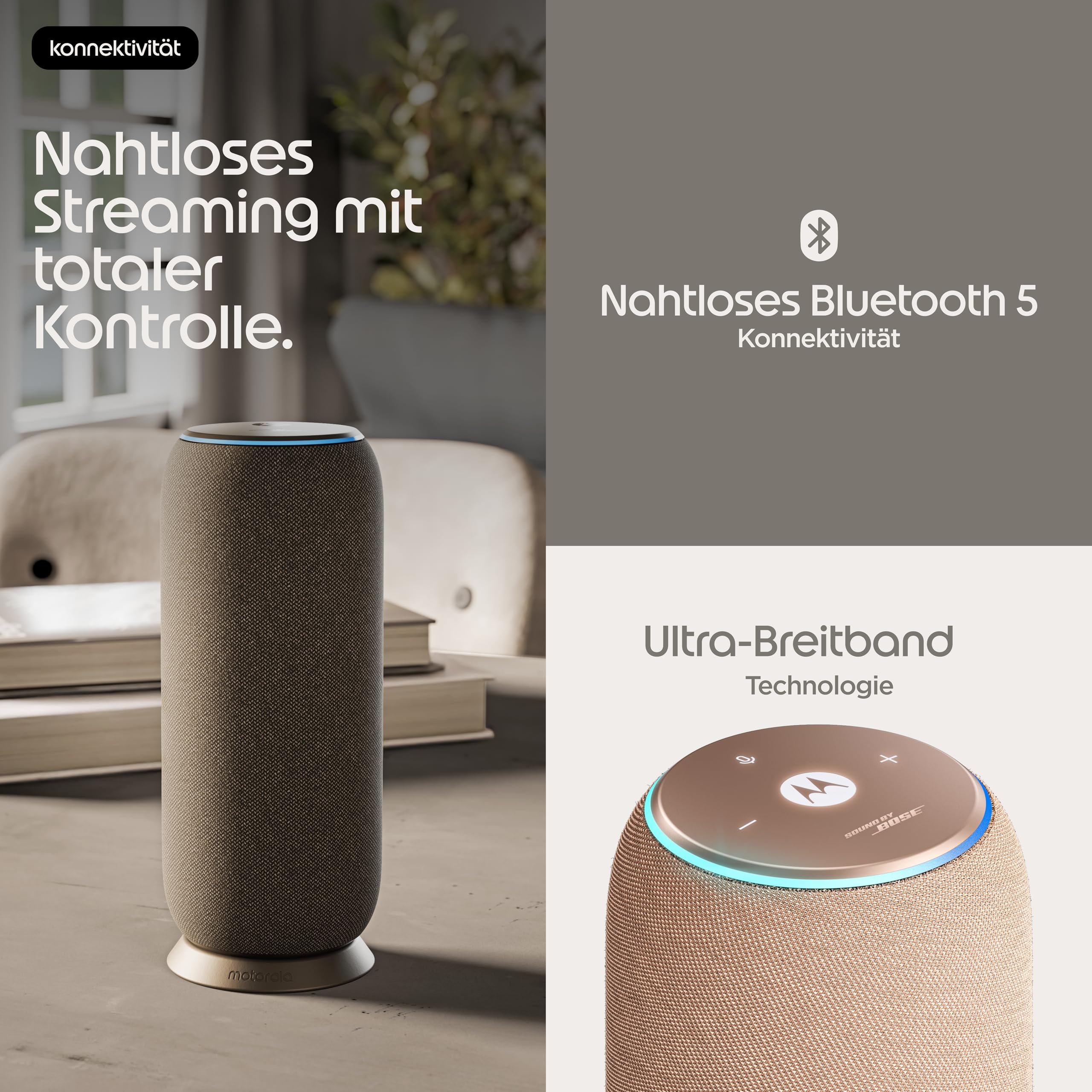 Motorola Moto Sound Flow Lautsprecher Taupe Bluetooth