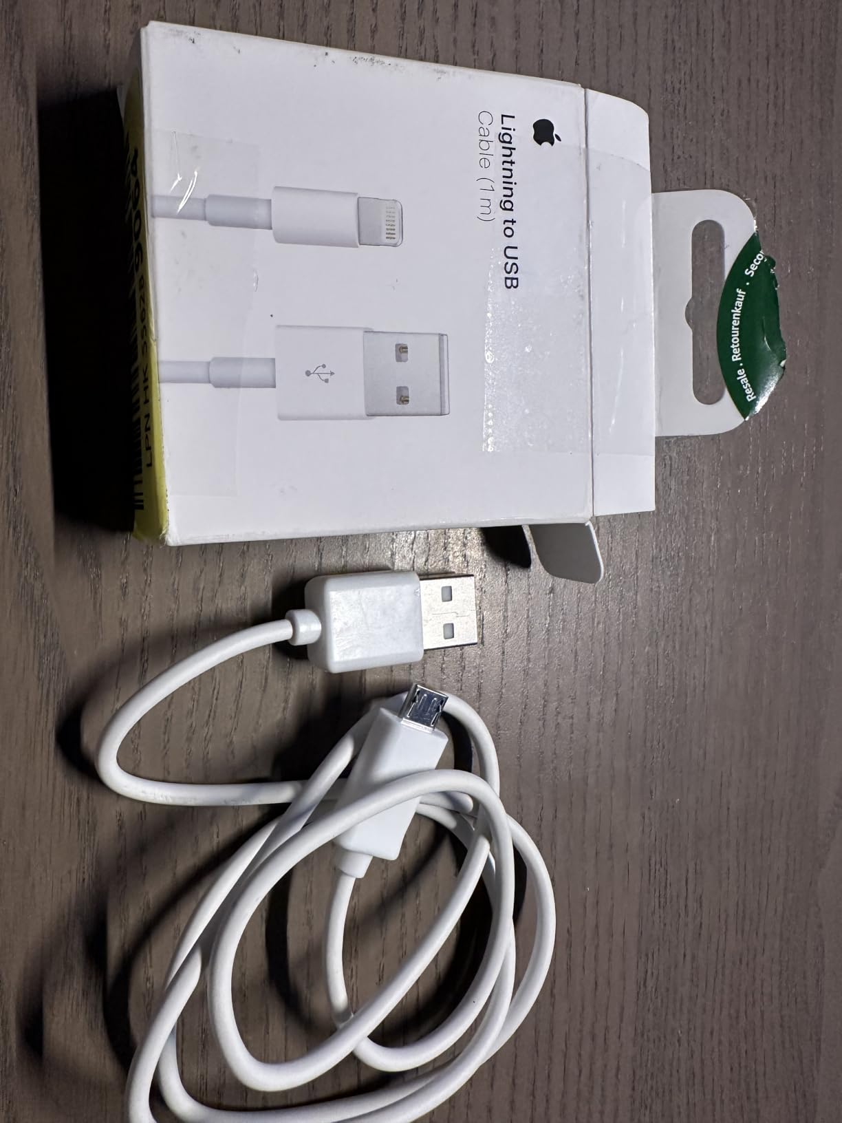 Apple USB-C auf Lightning Kabel 1m Weiß Schnellladung