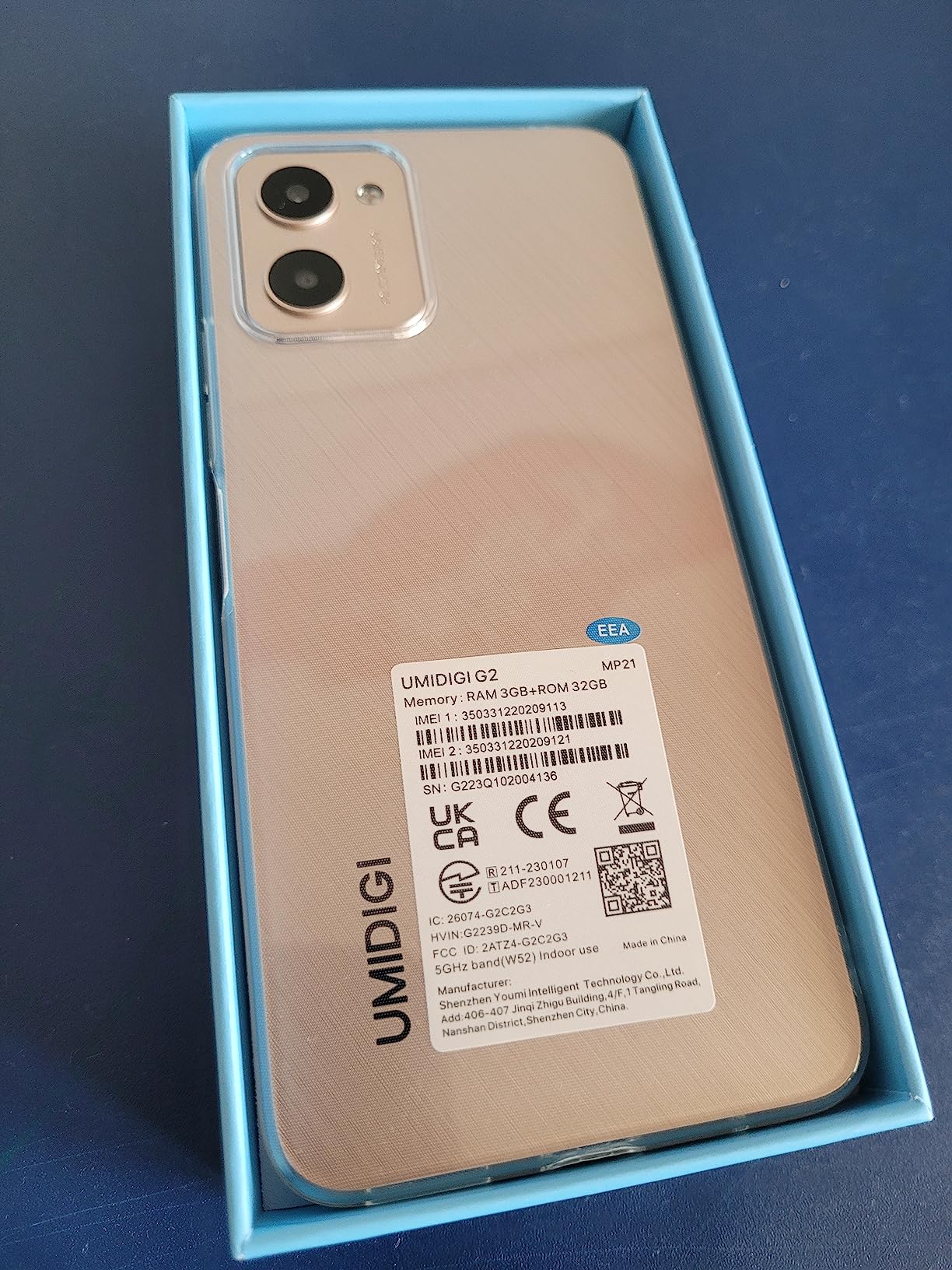 UMIDIGI G2 Smartphone 32GB ohne Vertrag 6,52 Zoll HD