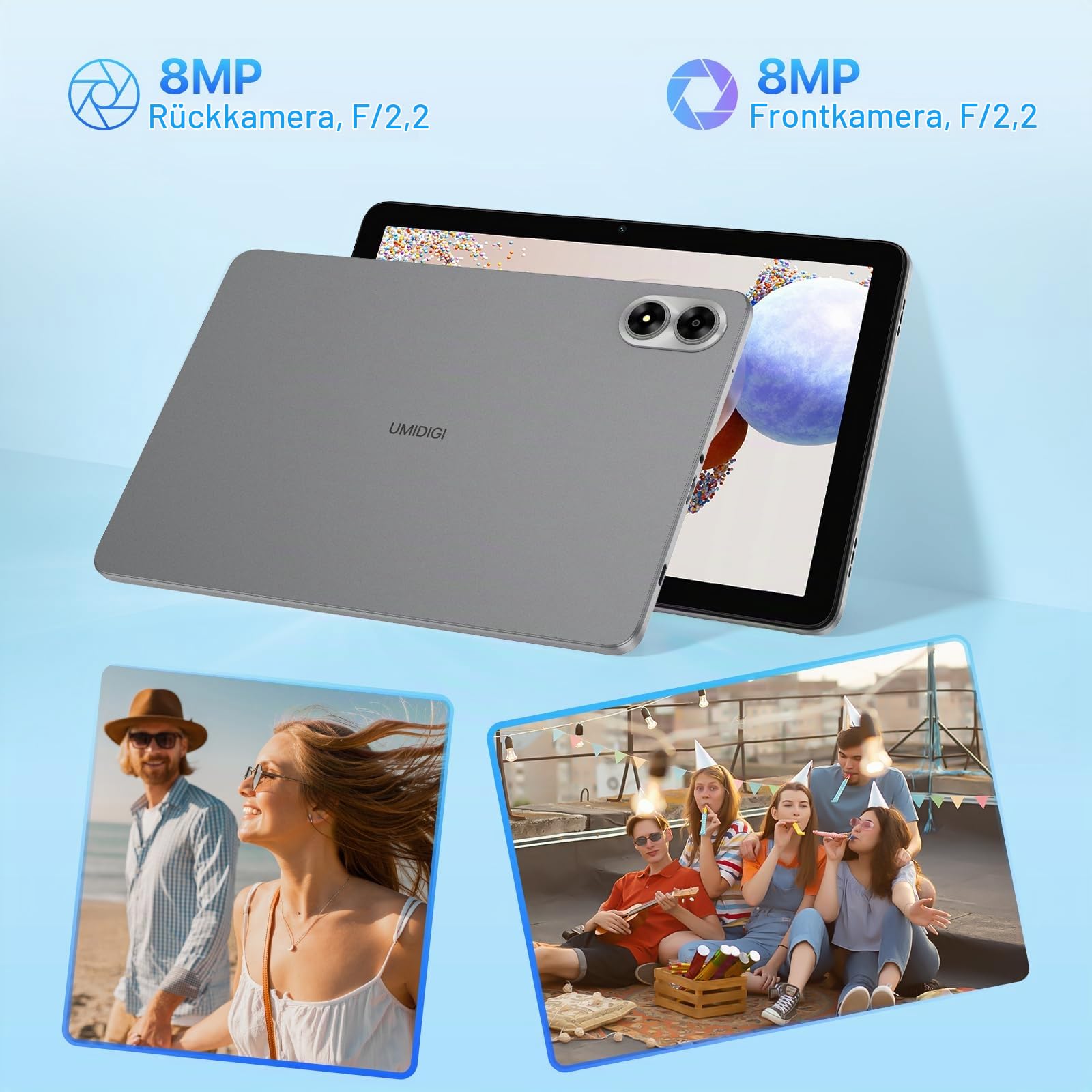 UMIDIGI G1 Tab Tablet 10,1 Zoll 64GB Grau Android 13