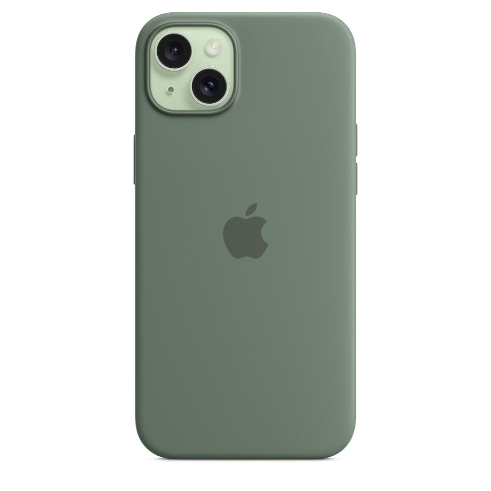 Apple iPhone 15 Plus Silikon Case MagSafe Zypresse