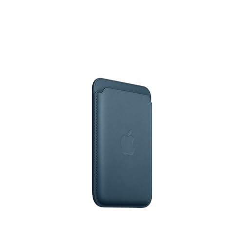 Apple iPhone Feingewebe Wallet MagSafe Pazifikblau Kartenetui