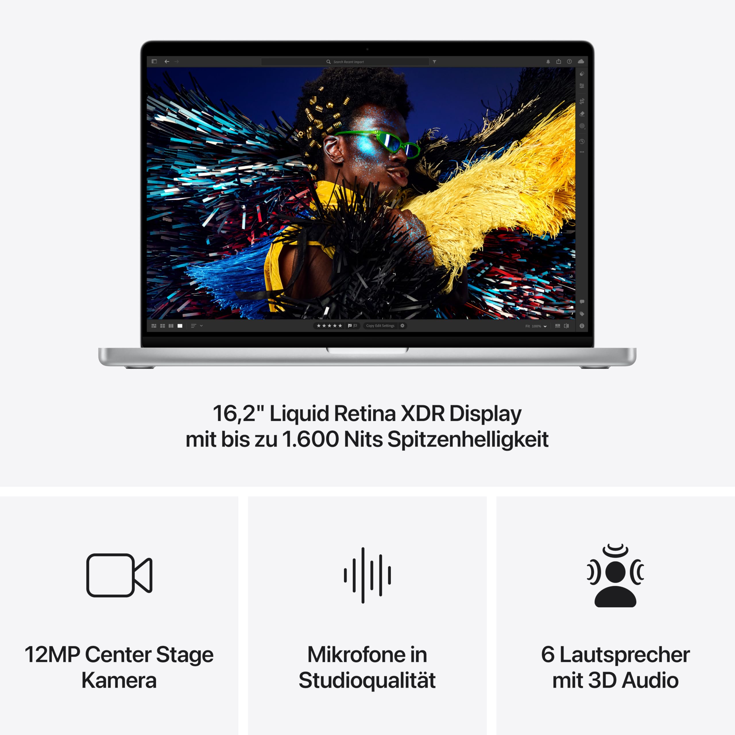 Apple MacBook Pro 16,2" M4 Pro Laptop Silber 24/512 GB