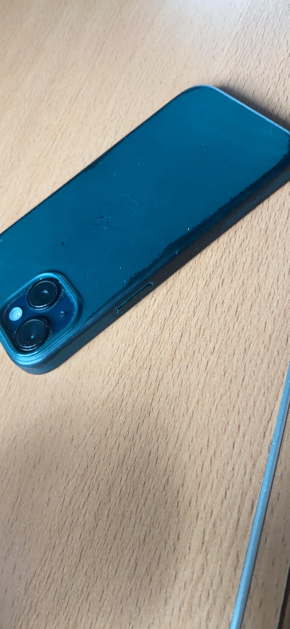 Apple iPhone 14 Plus Leder Case Handyhülle Waldgrün MagSafe