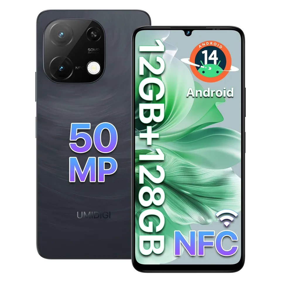 Umidigi G9C Smartphone 128GB Schwarz 50MP Android 14