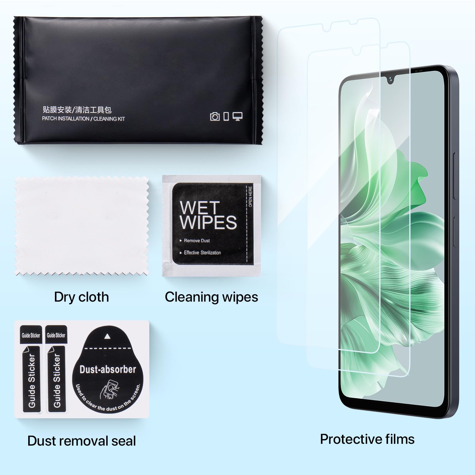 UMIDIGI G9 Schutzfolie 9H Glas 6,75 Zoll 2 Stück