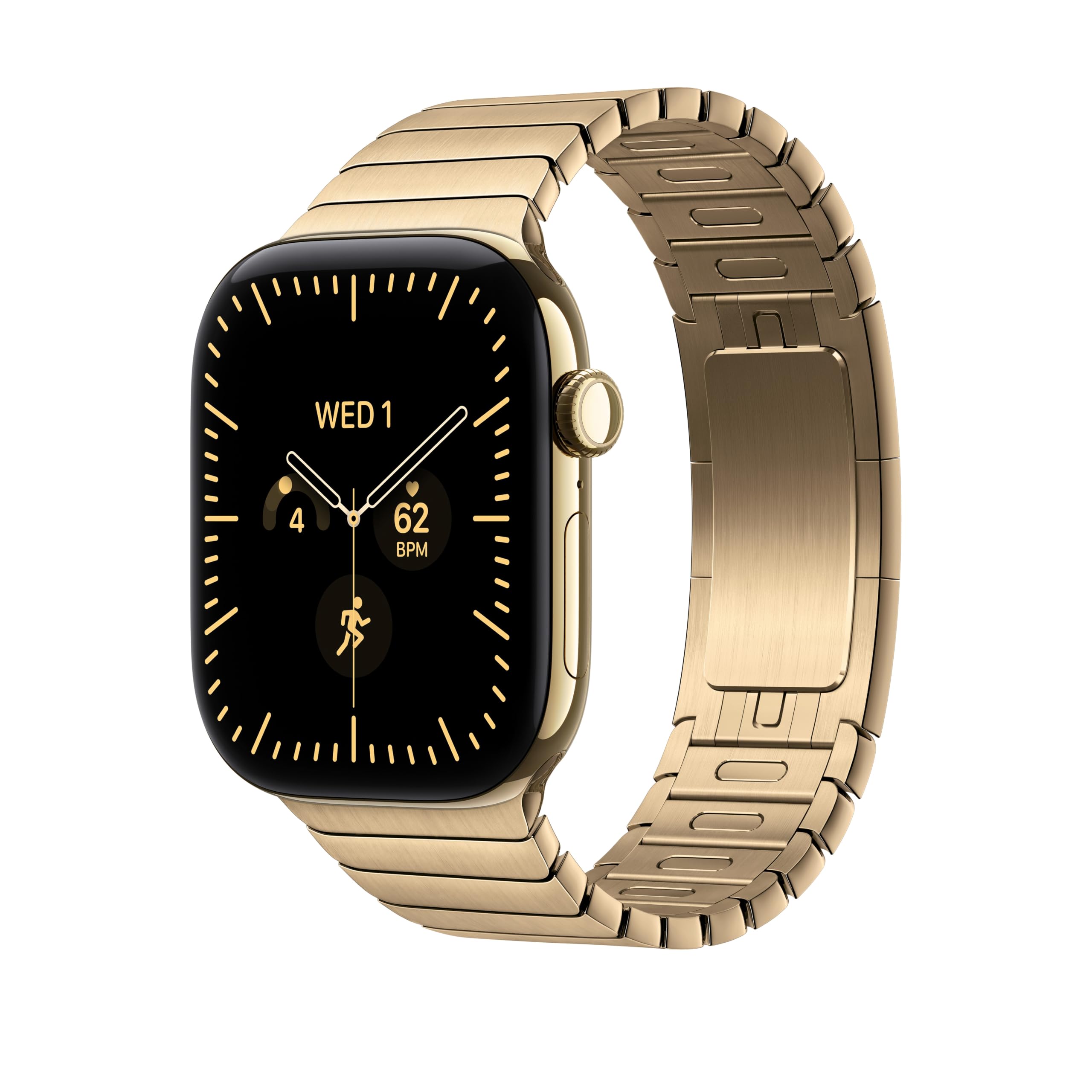 Apple Watch Gliederarmband 46 mm Armband Brillantgold Edelstahl